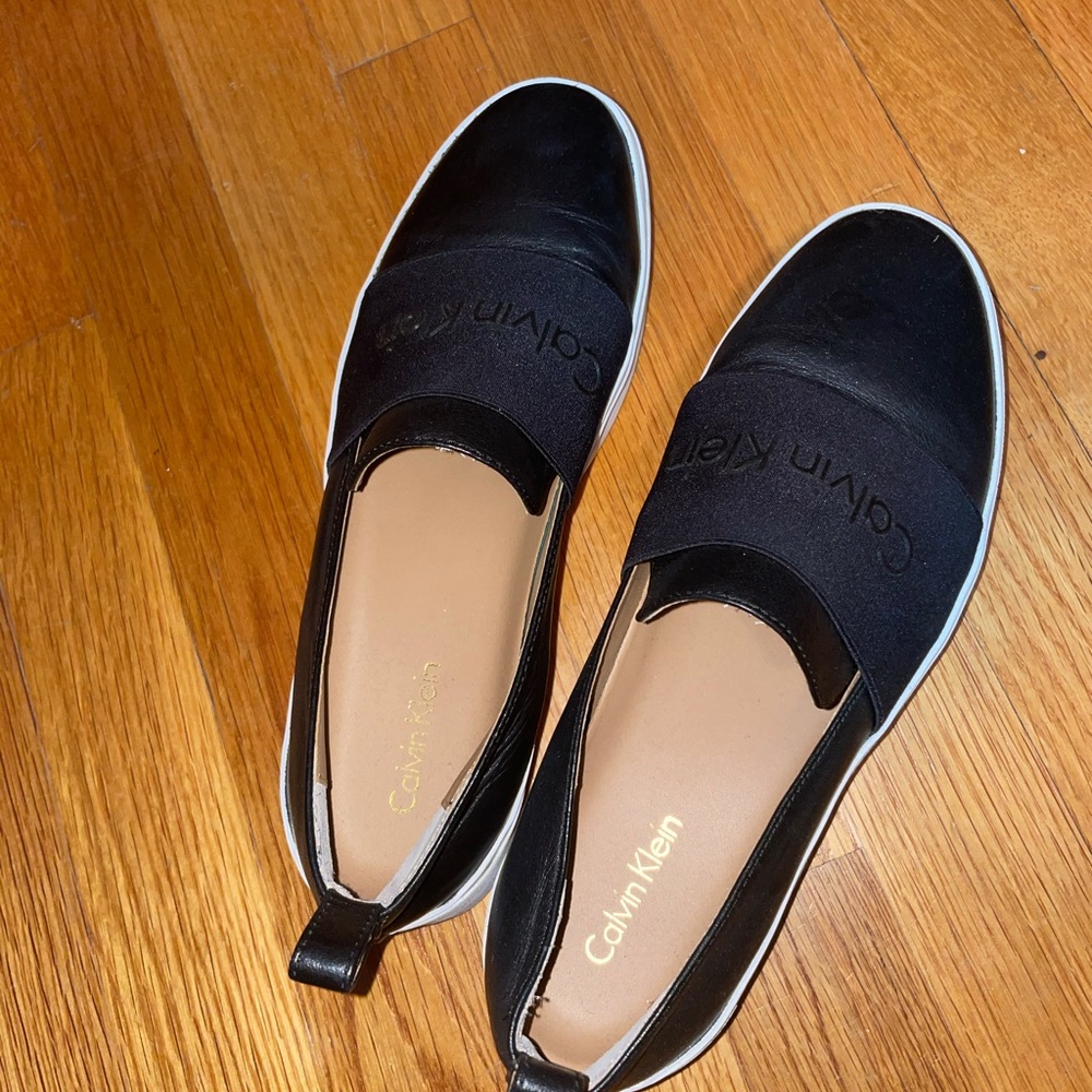 Barely worn Calvin Klein slip ons